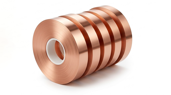 High electrical conductivity ETP C11000 precision slit copper coil on wooden arbor stock