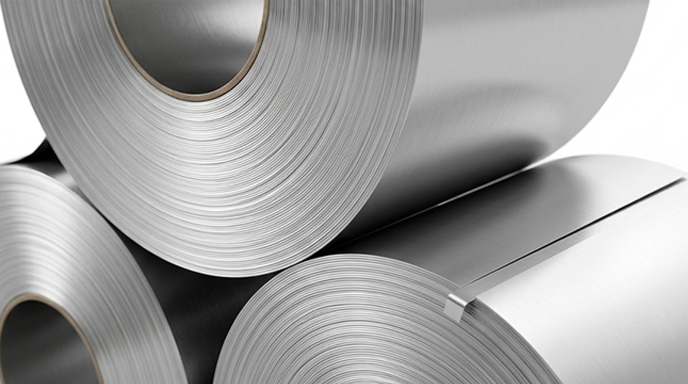 High clarity SS 409 mirror finish strip coil with laser protective film lamination